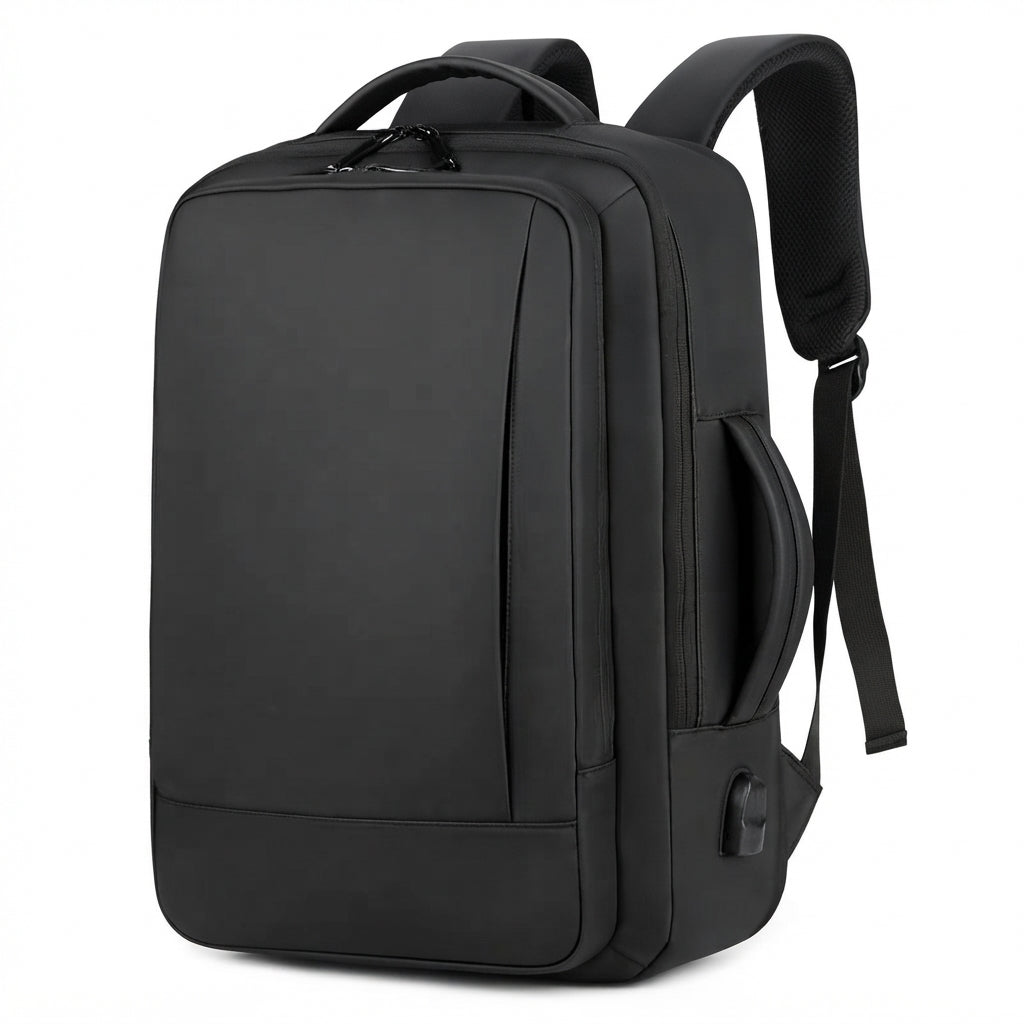 Sac à dos de voyage 2 en 1, coloris noir, vue de face
