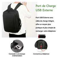 Port de chargement USB du sac à dos de voyage 2 en 1