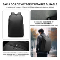 Sac à dos de voyage business, porté dos