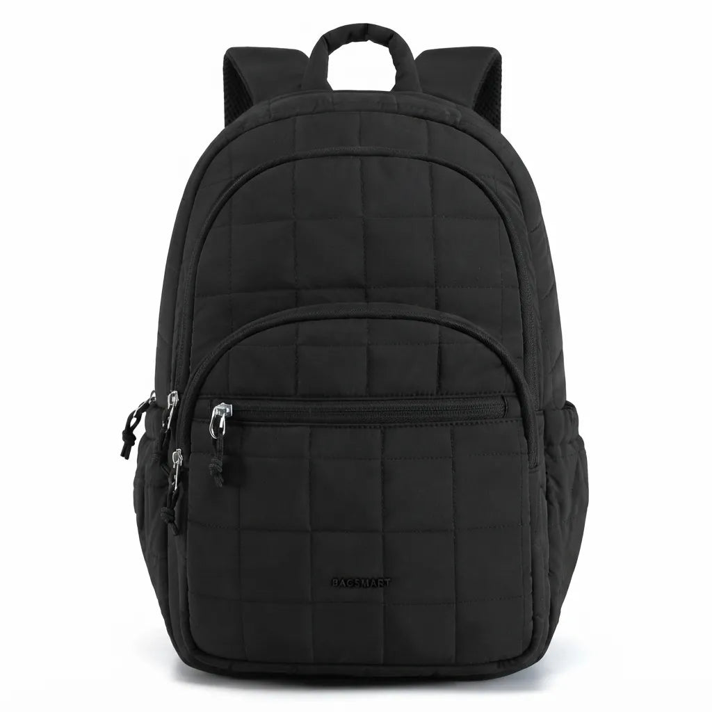 Sac à dos de voyage femme 25L, coloris noir, vue de face