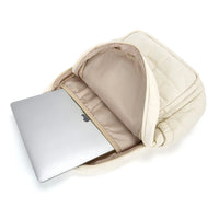 Compartiment ordinateur portable du sac à dos de voyage femme 25L