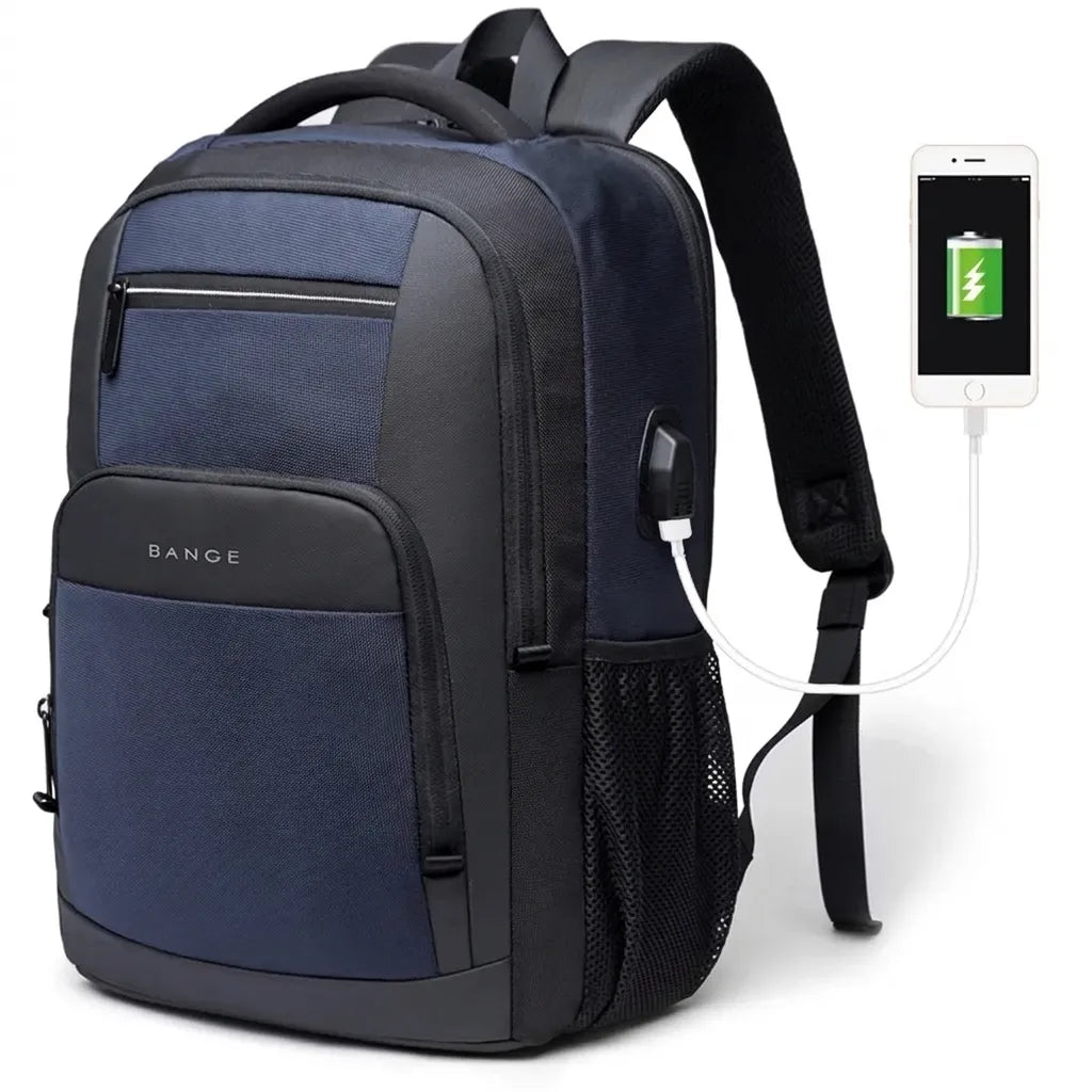 Sac à dos de voyage USB, coloris bleu