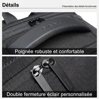 Extérieur du sac à dos de voyage USB