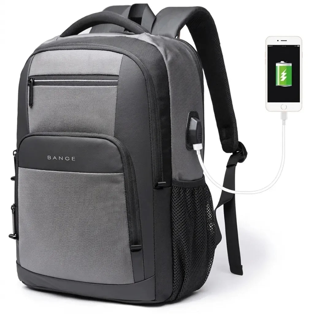 Sac à dos de voyage USB, coloris gris