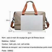 Sac de voyage 3 en 1, dimensions 46 x 25 x 28 cm