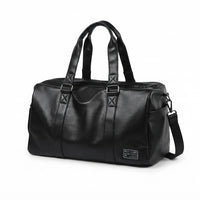 Sac de voyage homme en simili cuir, vue trois quarts