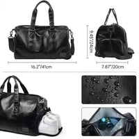 Sac de voyage homme en simili cuir, taille Normal 20L, dimensions