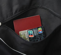 Poche extérieure du sac de voyage homme en simili cuir