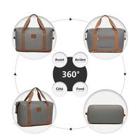Sac de voyage femme extensible 36L, vue à 360 degrés