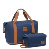 Sac de voyage femme extensible 36L, coloris bleu foncé