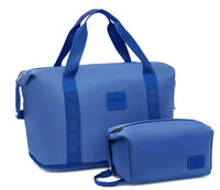 Sac de voyage femme extensible 36L, coloris bleu