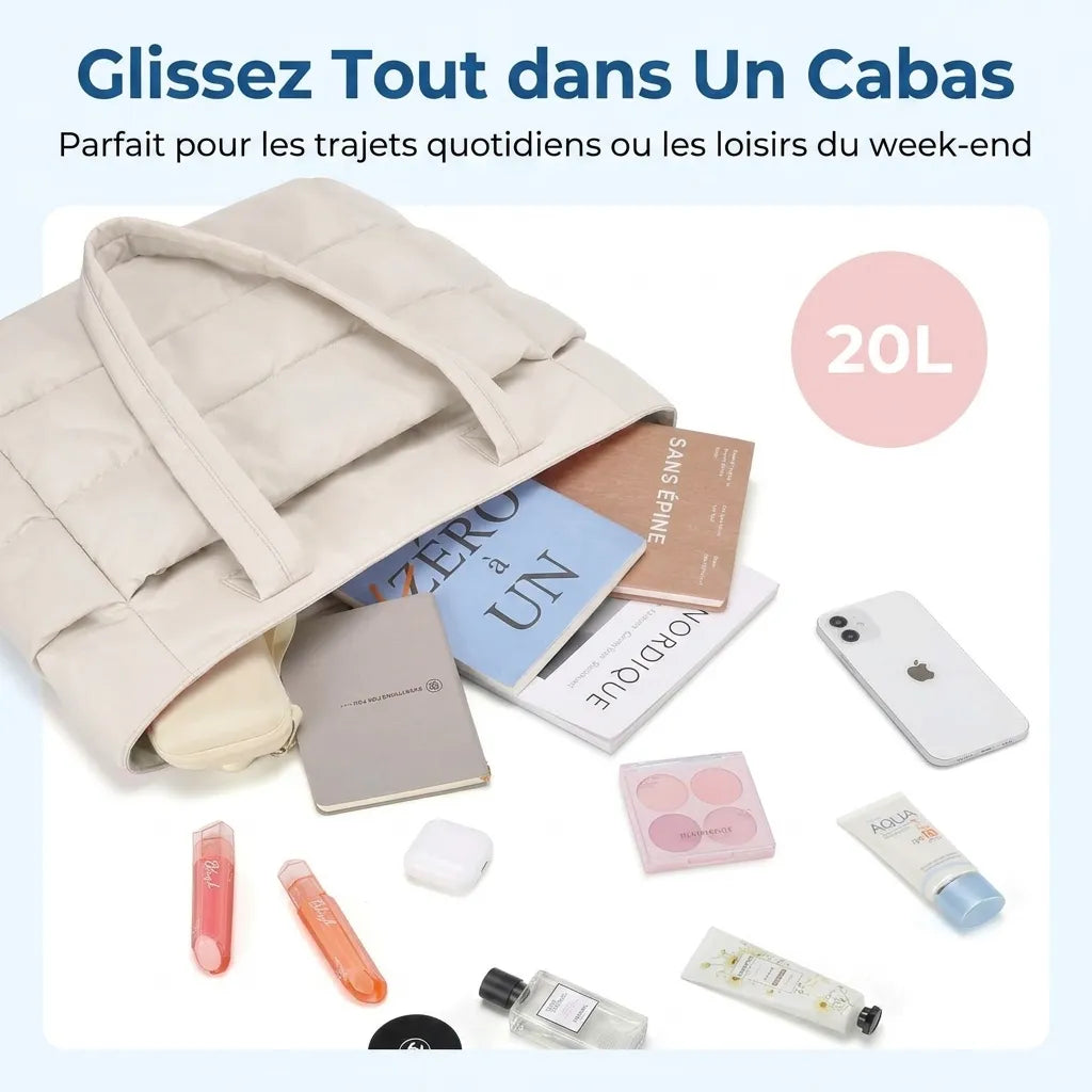 Sac de voyage femme 20L, volume de rangement
