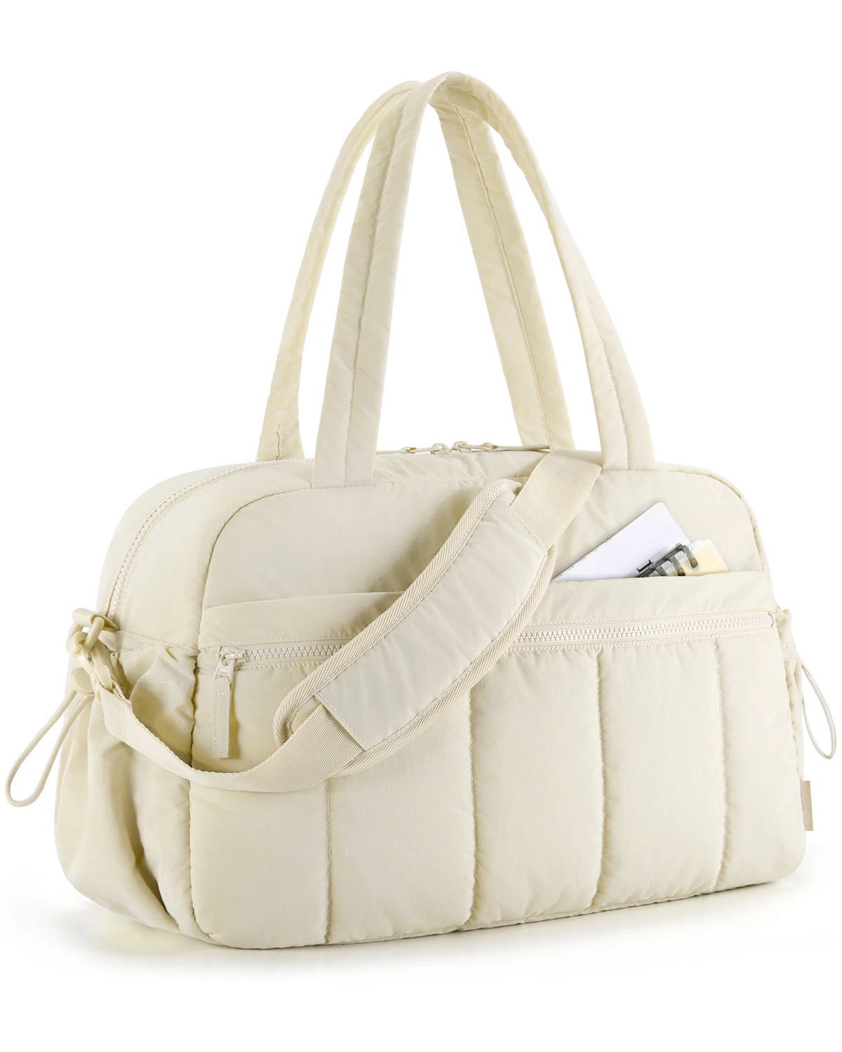 Sac de voyage femme 24L, coloris beige