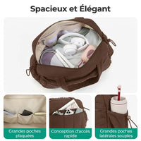 Intérieur du sac de voyage femme 24L