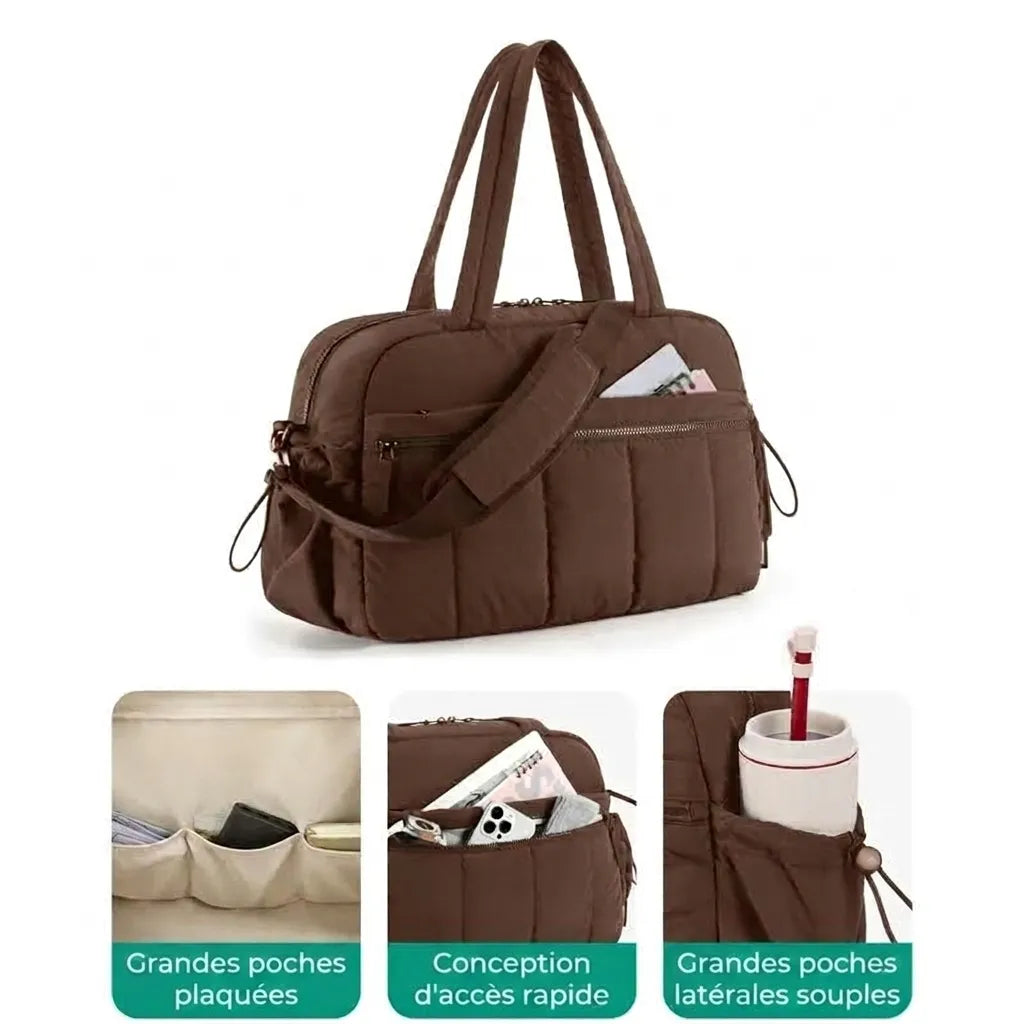 Poche du sac de voyage femme 24L