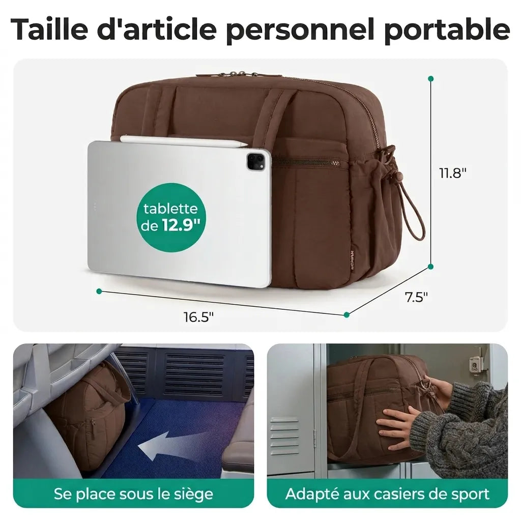 Sac de voyage femme 24L, utilisation