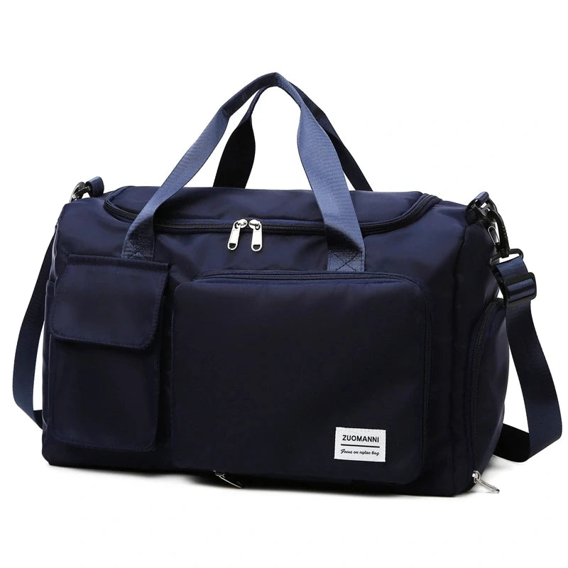 Sac de voyage femme cabas 50x20x28cm, coloris bleu foncé