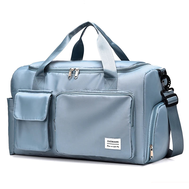 Sac de voyage femme cabas 50x20x28cm, coloris bleu