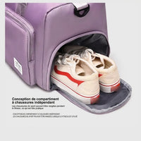 Compartiment à chaussures du sac de voyage femme cabas 50x20x28cm