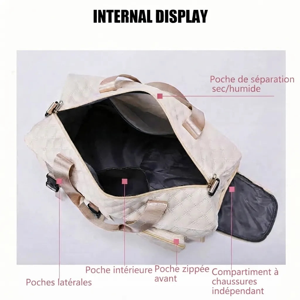 Sac de voyage femme cabas à boucles, informations produit