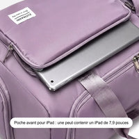 Poche avant pour tablette du sac de voyage femme cabas 50x20x28cm