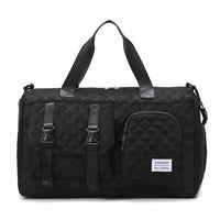 Sac de voyage femme cabas à boucles, coloris noir