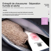 Poche de séparation sec/humide du sac de voyage femme cabas 50x20x28cm