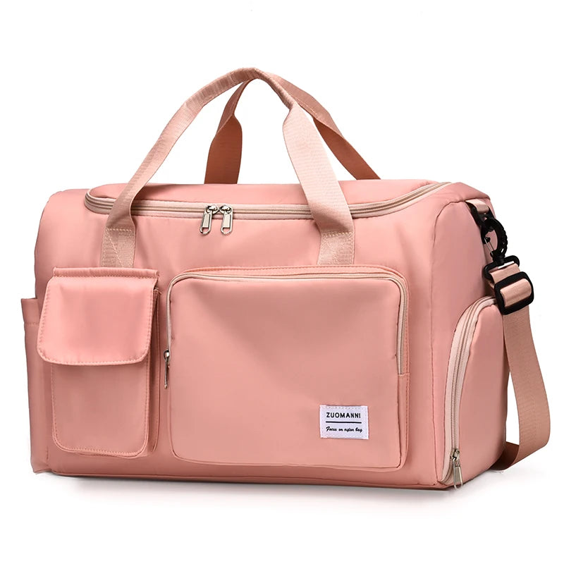 Sac de voyage femme cabas 50x20x28cm, coloris rose