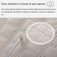 Tissu nylon matelassé du sac de voyage femme cabas à boucles