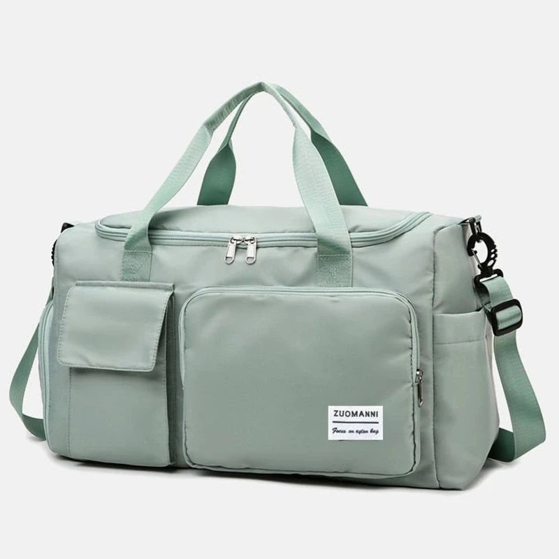 Sac de voyage femme cabas 50x20x28cm, coloris vert clair