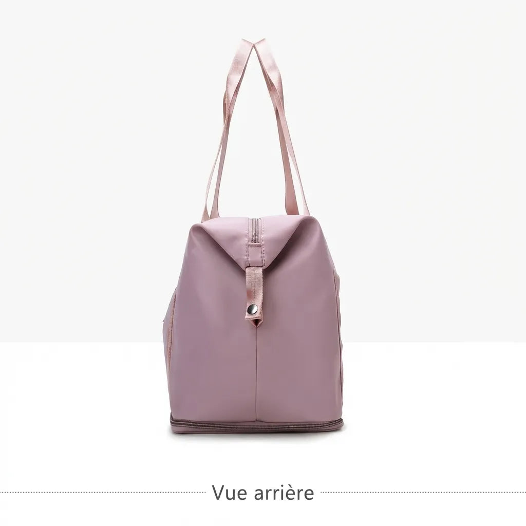 Sac de voyage femme extensible, vue de profil