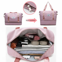 Intérieur du sac de voyage femme extensible