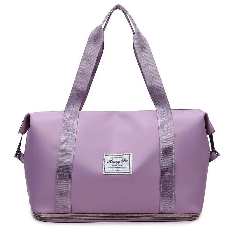 Sac de voyage femme extensible 31L, coloris lavande