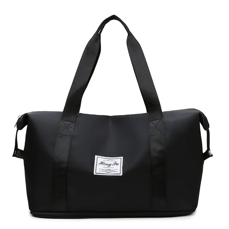 Sac de voyage femme extensible 31L, coloris noir
