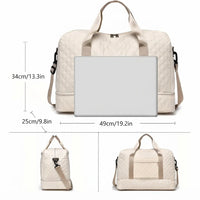 Sac de voyage femme matelassé, dimensions
