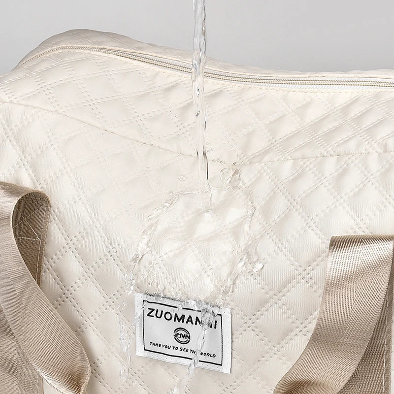 Sac de voyage femme matelassé, tissu hydrofuge