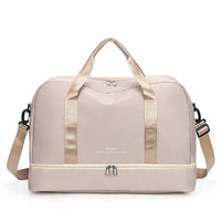 Sac de voyage femme week-end, coloris beige
