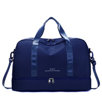 Sac de voyage femme week-end, coloris bleu foncé