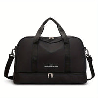 Sac de voyage femme week-end, coloris noir, vue de face