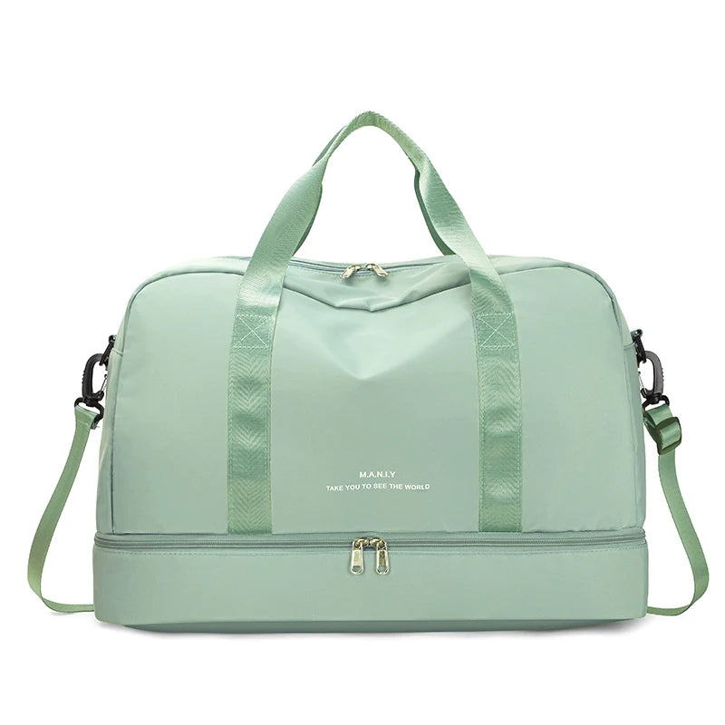 Sac de voyage femme week-end, coloris vert