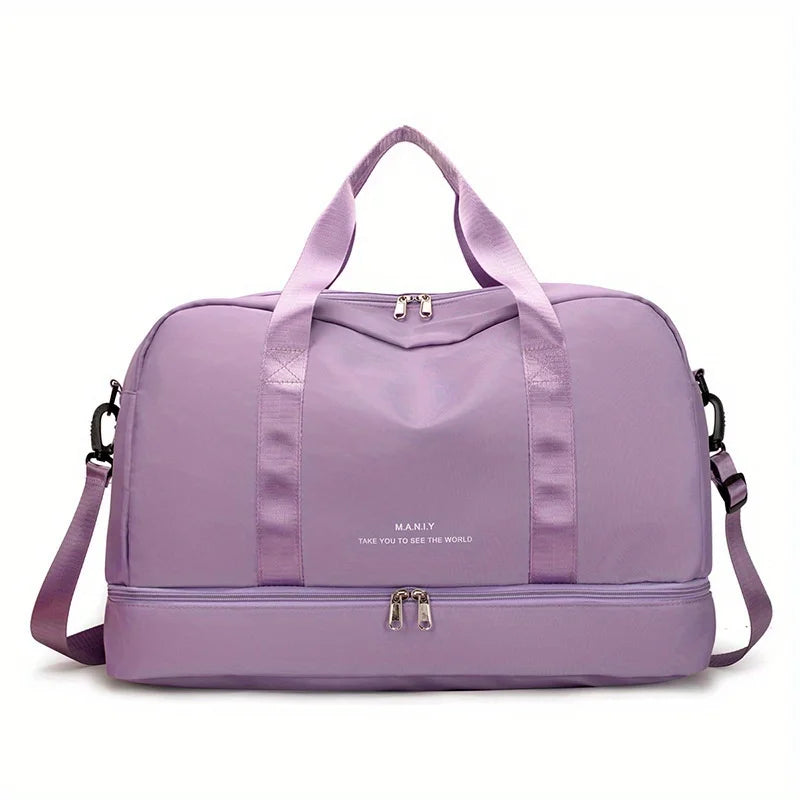 Sac de voyage femme week-end, coloris violet