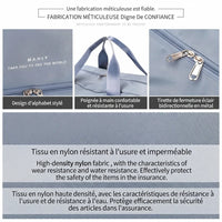Fermeture éclair bidirectionnelle en métal du sac de voyage femme