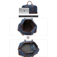 Intérieur du sac de voyage homme en toile