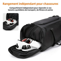 Compartiment chaussures du sac de voyage homme multifonction