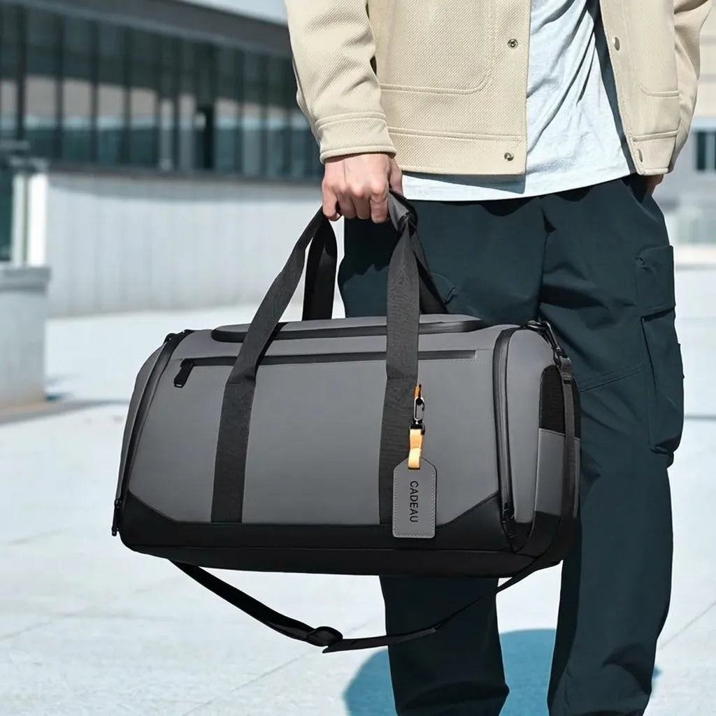 Sac de voyage homme multifonction, porté à la main