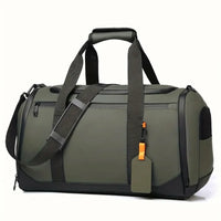 Sac de voyage homme multifonction, coloris vert