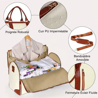 Caractéristiques du sac de voyage pliable femme