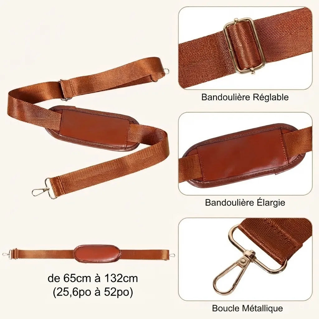 Détails de finition du sac de voyage pliable