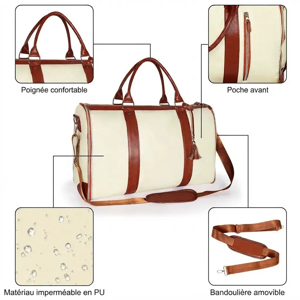 Sac de voyage pliable femme, informations produit