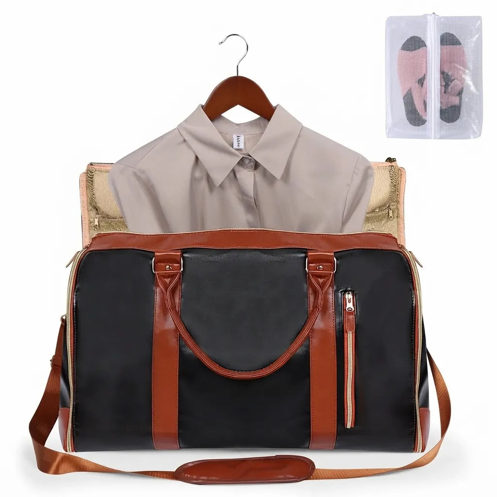 Sac de voyage pliable femme, coloris noir